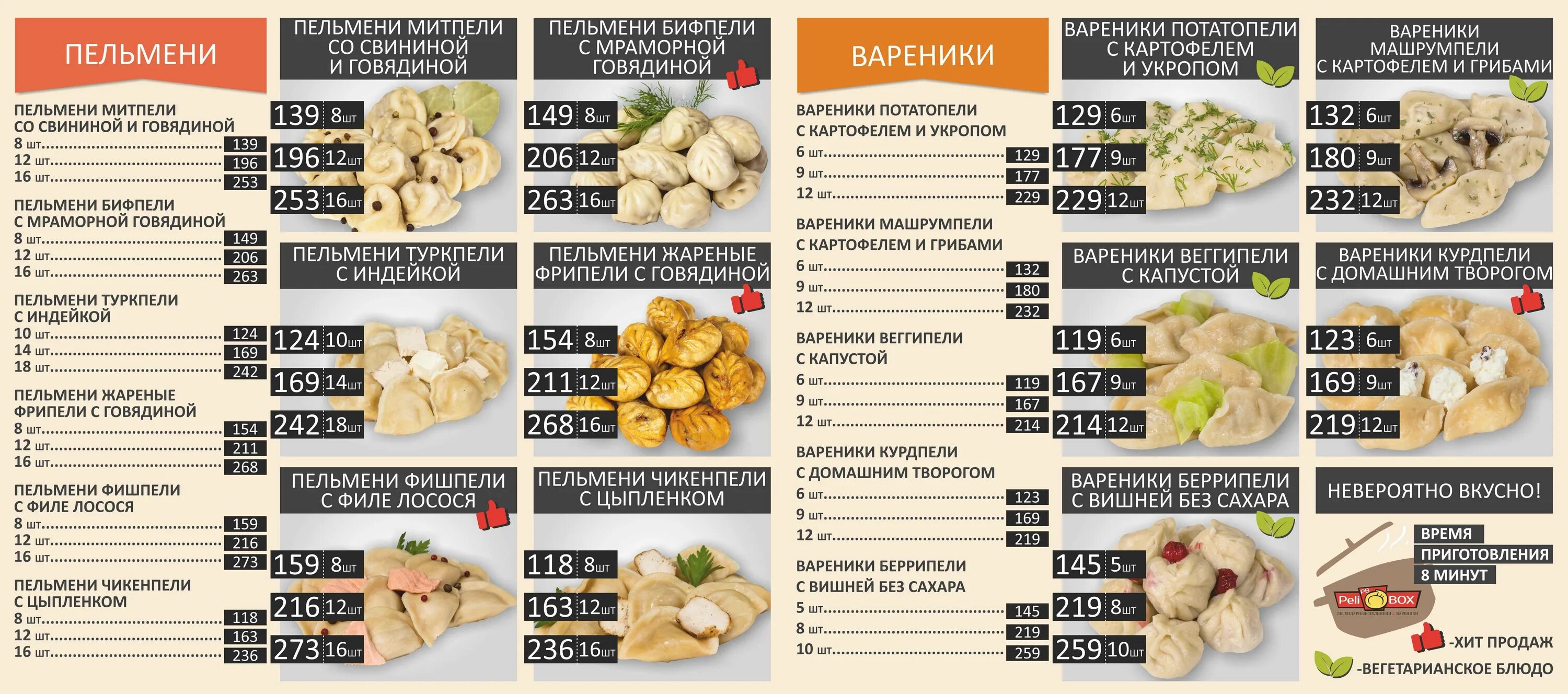 Сколько калорий в пельменях с мясом вареных