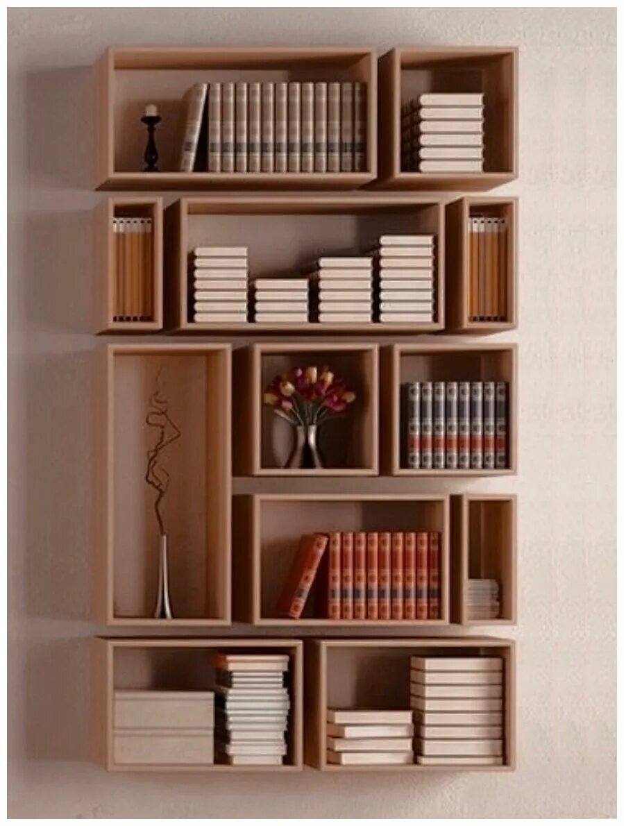 оригинальные книжные полки. полочки на стену. полочки на стену. книжные полки в интерьере. длинные полки на стену.