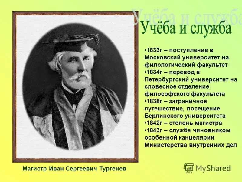 Тургенев презентация 6 класс. Алексей николаевич тургенев. Тургенев несколько лет служил. Отец ивана сергеевича тургенева. Тургенев окончил.