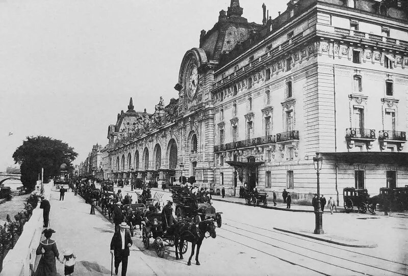 1750 год железная дорога. Вокзал Орсе 1900. Музей в Париже Орсе 1900 год. Музей Орсе в Париже. Вокзал Орсе в Париже.