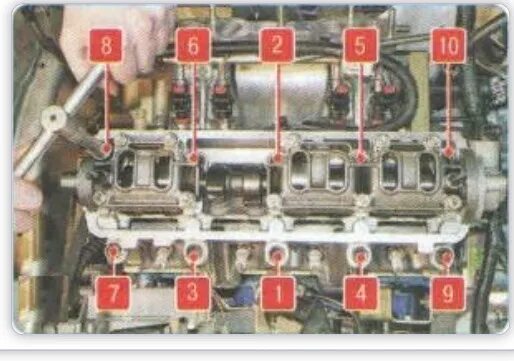 Затяжка гбц ваз 8кл. Протяжка болтов ГБЦ Гранта 8 клапанная. Протяжка ГБЦ Гранта 8 клапанов.