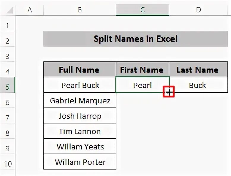 Name split