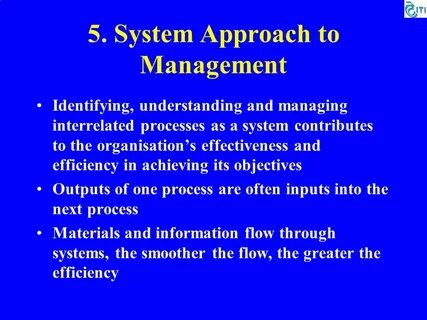 System approach