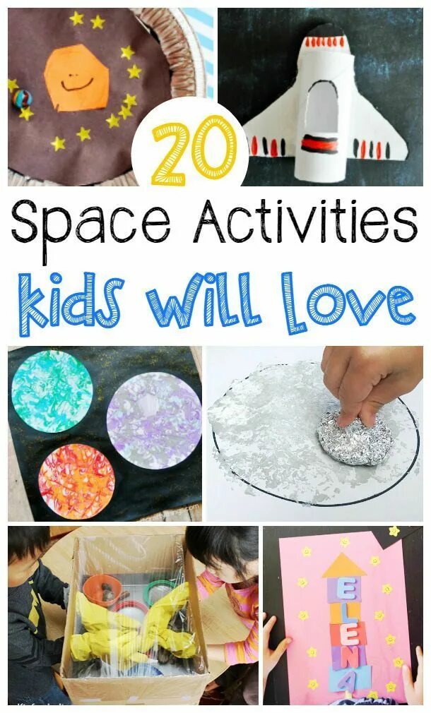 Space craft for kids. Moon active. Space games for kids. Space activities. Макет моя вселенная для дошкольников.