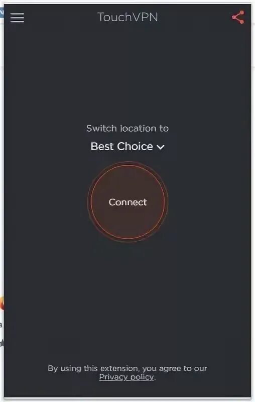 Touch vpn расширение