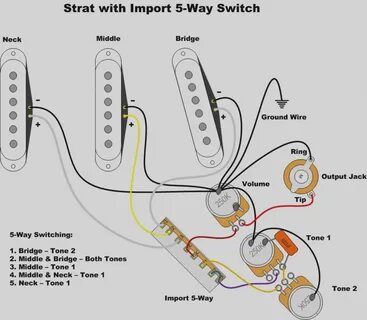 7 Way Stratocaster Wiring Mod Youtube Striking Import 5 Switch - Import 5 W...