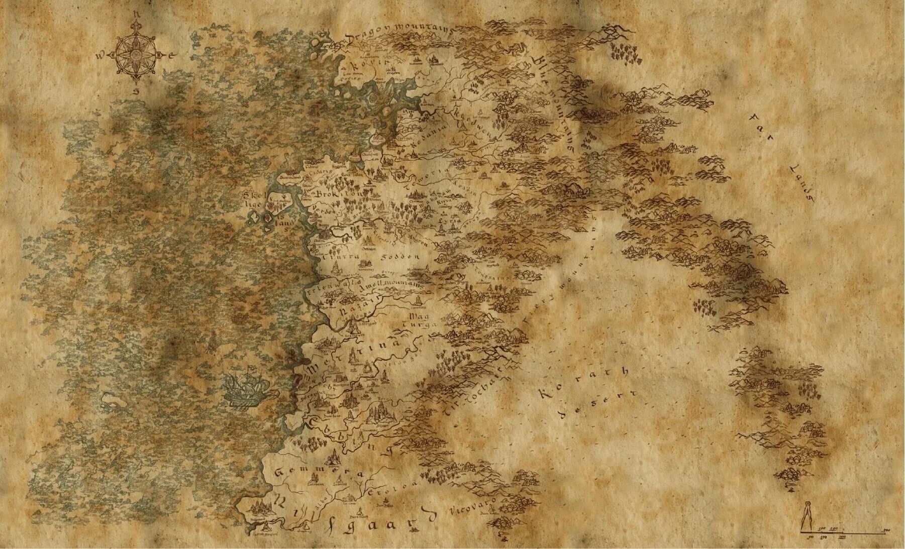 The witcher map