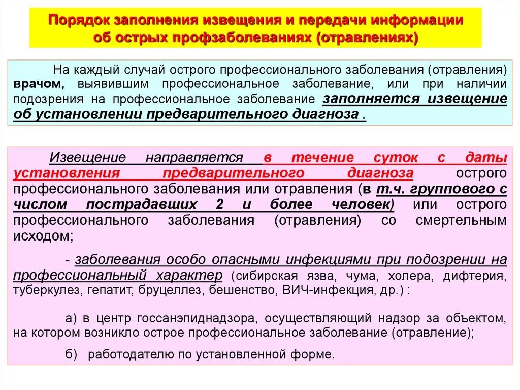 Случаях или хроническом заболевании. Расследование профессиональных заболеваний. Острое профессиональное заболевание. Порядок расследования профессиональных отравлений. Документы для профзаболевания.