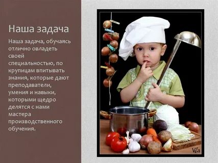 Тема профессия повар