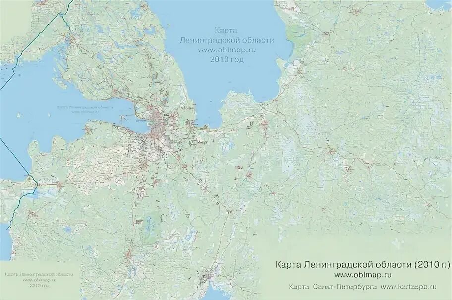 Карта лен обл по районам