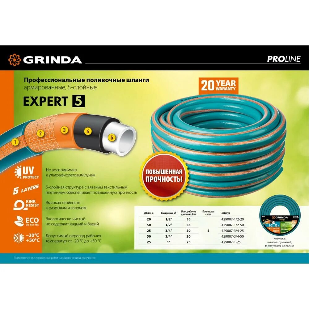 Шланг grinda expert 3/4" 25 метров. Grinda expert 3 4. Армир. Шланг поливочный 3/4" 25м expert (st6207-3/4-25) startul garden. Поливочный шланг grinda proline expert 5, 25 м армированный.