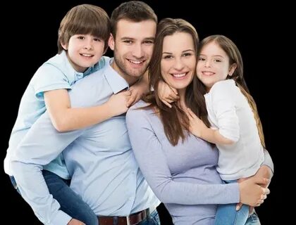 Now he with family