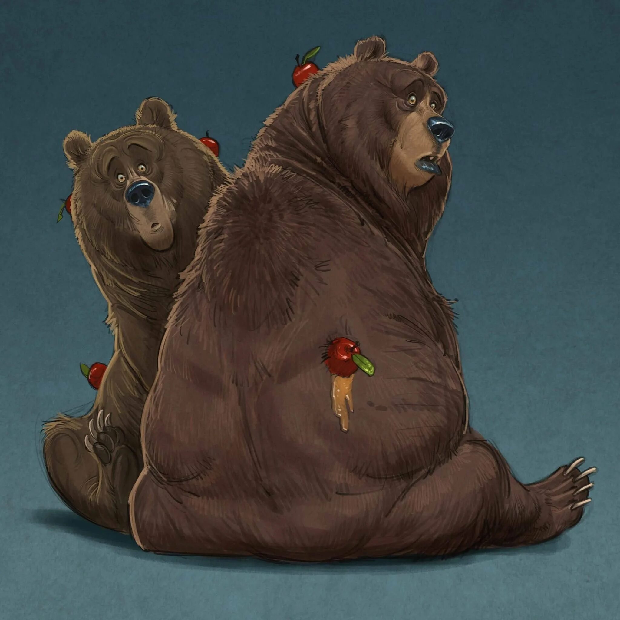 Украсть медведя. Aaron Blaise медведь. Медведь арты. Толстый медведь. Медвежонок арт.