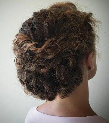 Wedding hairstyles curly braid short hair 28 Trendy ideas Curly wedding hair, We