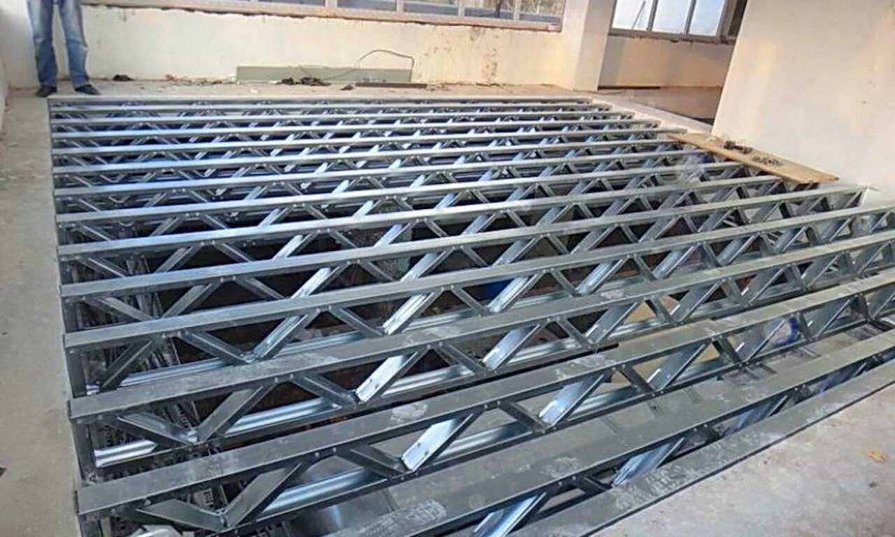 Межэтажное перекрытие лстк. Перекрытие лстк. Лстк профиль 100х80х40см. Перекрытие лстк. Металлоконструкции перекрытия.