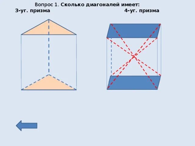 Призма имеет. Диагональ треугольной Призмы. Диагональ правильной треугольной Призмы. Отражательная Призма.