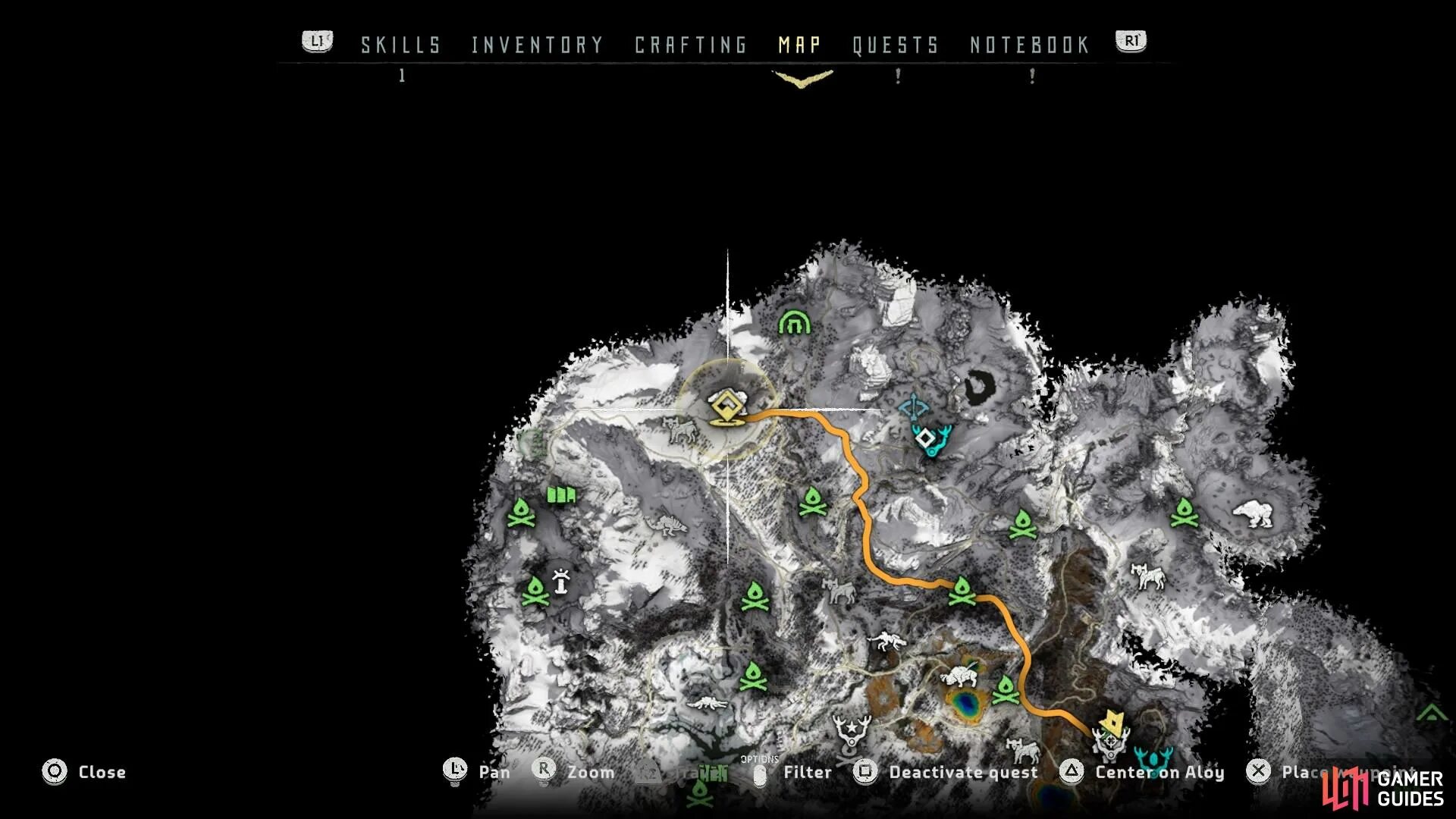 Карта жвачников horizon. Горр хорайзон. Horizon zero dawn местонахождение всех охотничьих угодий. Horizon zero dawn мишени жвачников на карте. Солнечные борозды horizon.