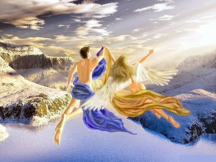 Судьба высшая сила. Нефела богиня. Полет души. Летать на крыльях счастья. Небесные ангелы.