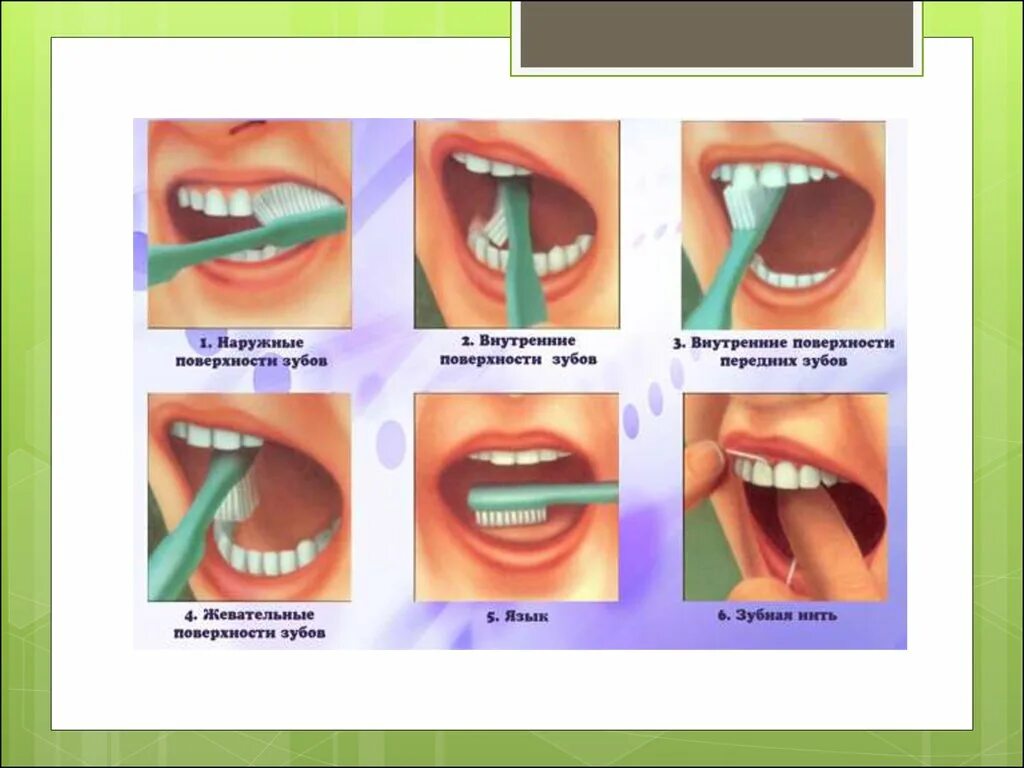 Тема гигиена полости рта. Личная гигиена ротовой полости. Правила чистки зубов. Как правильно чистить зубы. Схема чистки зубов.