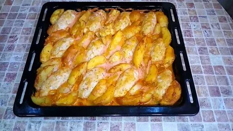 Запечь картофель с котлетами