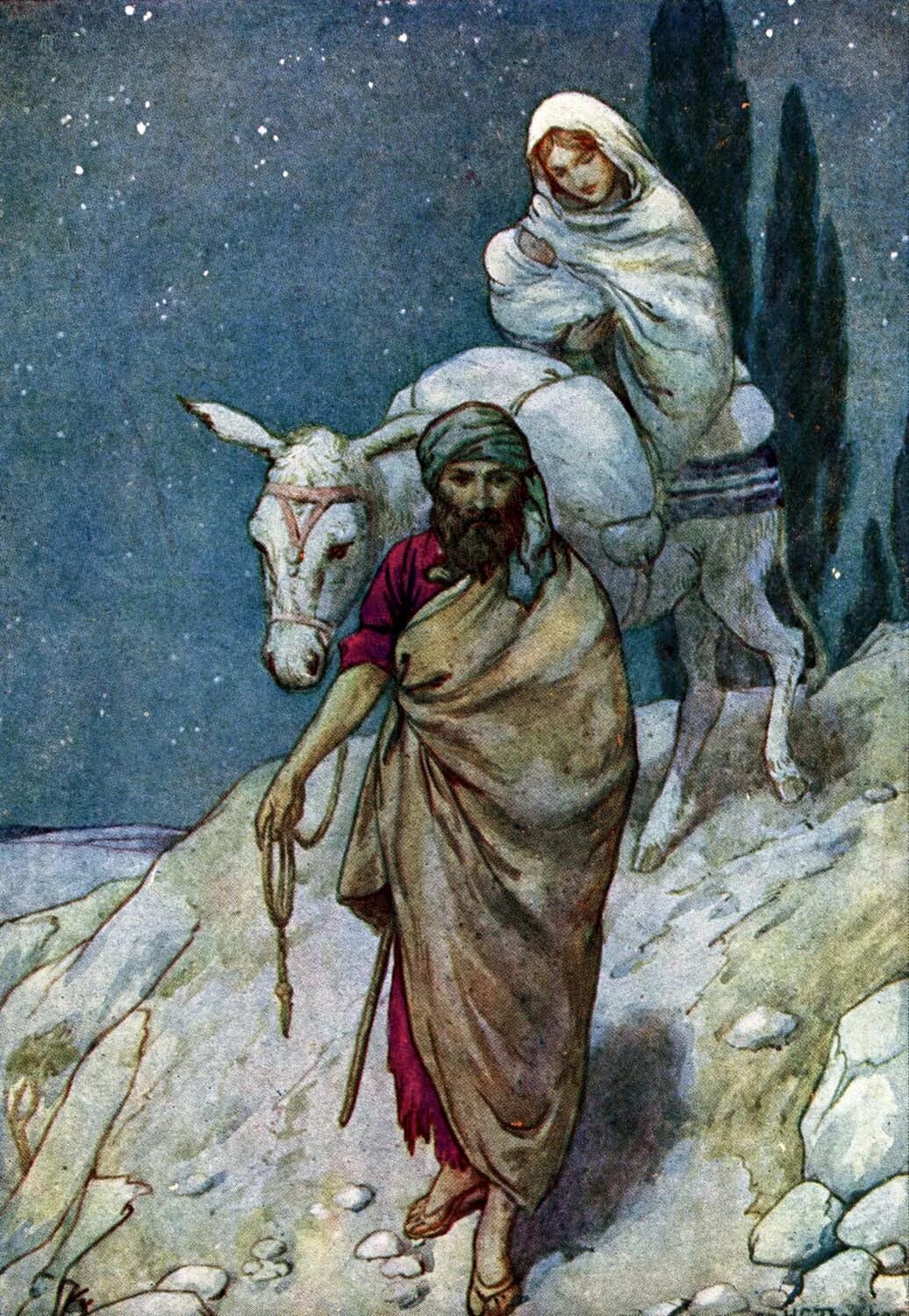 Иосиф и ангел. Путешествие марии и иосифа в вифлеем. мария и иосиф идут в вифлеем. бегство в египет иосифа. дева мария и иосиф едут в вифлеем.