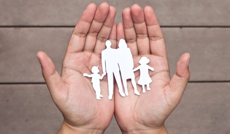 Protect and provide. Hands Family symbol. Hands Family PNG. Handed family