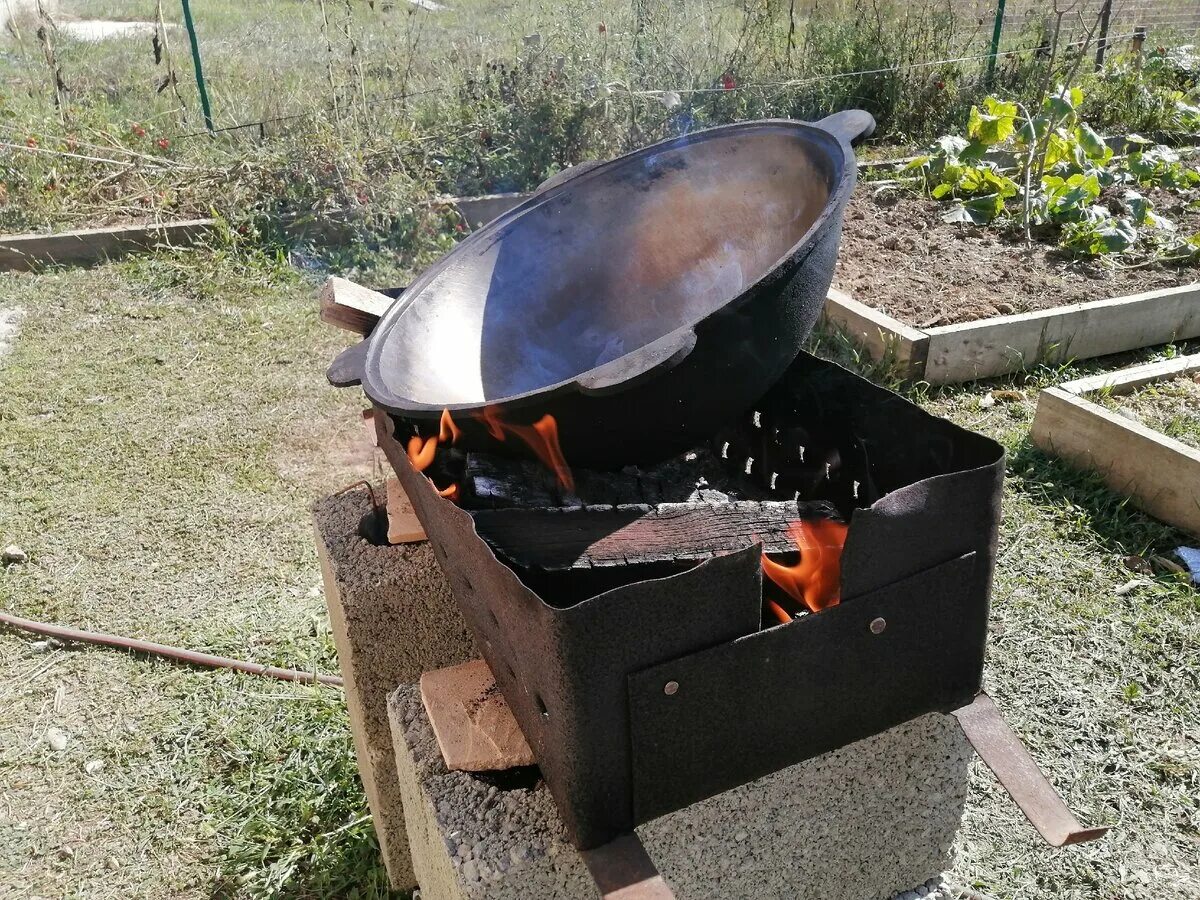 Как правильно обжечь казан в первый