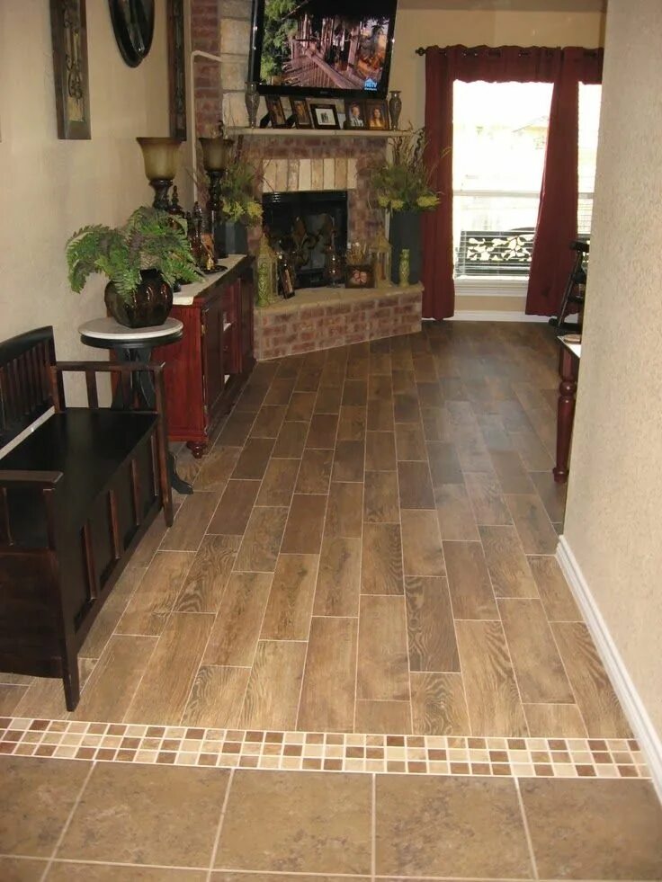 Slate Wood floors - this would be perfect in our entry way for a transition from