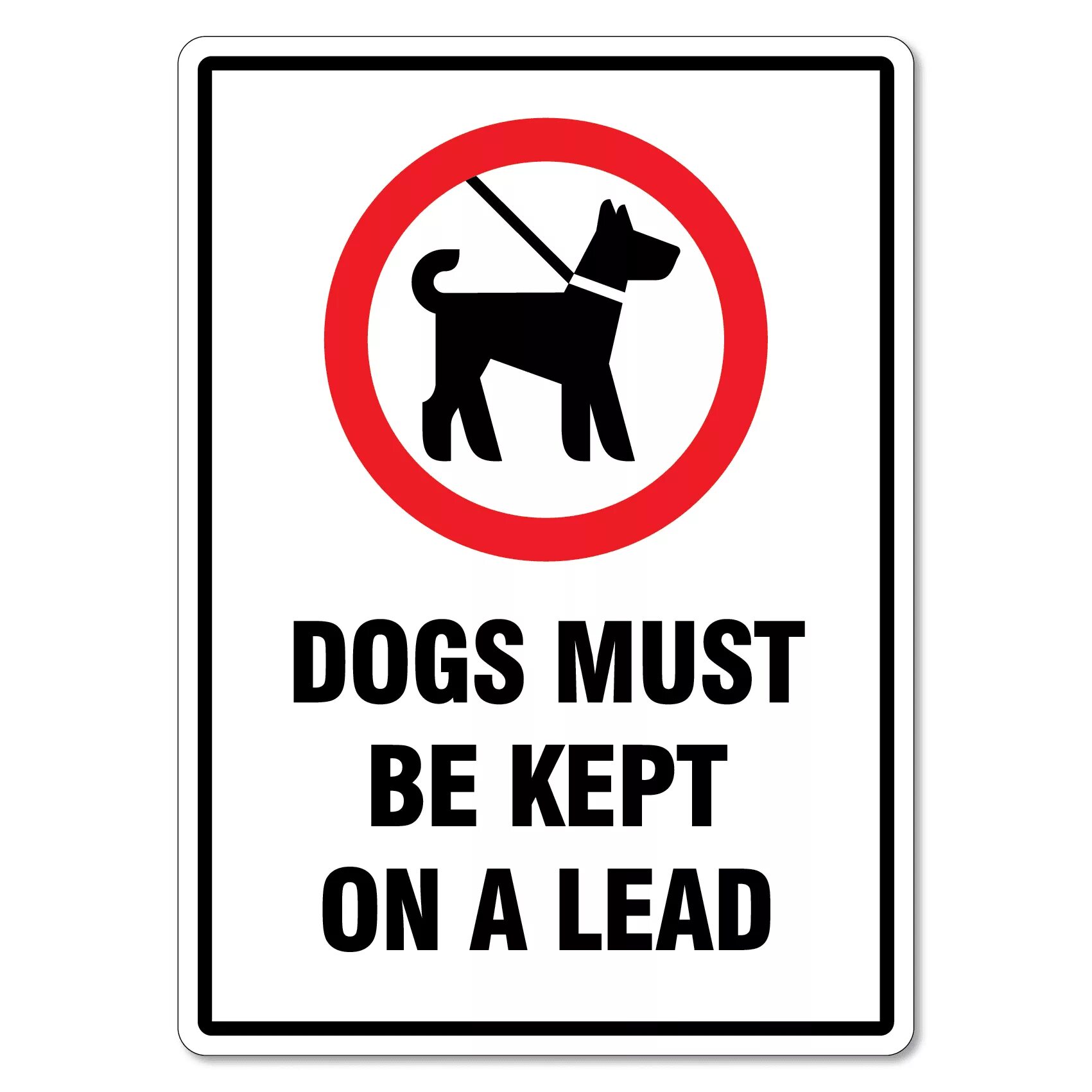 Dogs must keep on a lead