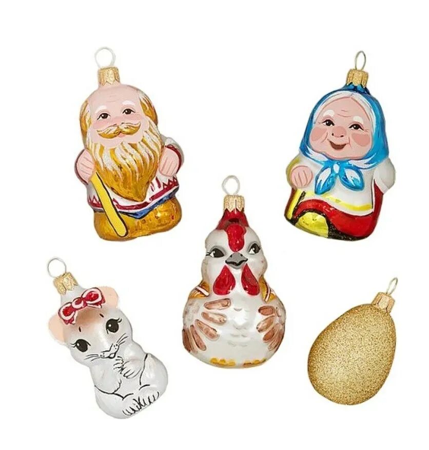 Сказка елочных игрушек. Набор елочных игрушек курочка ряба елочка. набор курочка ряба елочные игрушки фабрика елочка. набор елочных игрушек курочка ряба. набор курочка ряба елочка.