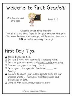 First grade student