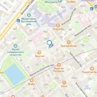 Трехпрудный переулок на карте москвы