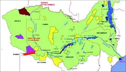 Rzeka zambezi mapa