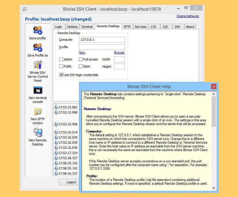 Ssh клиент для windows. Ssh client. ssh client windows. bitvise. bitvise rdp.