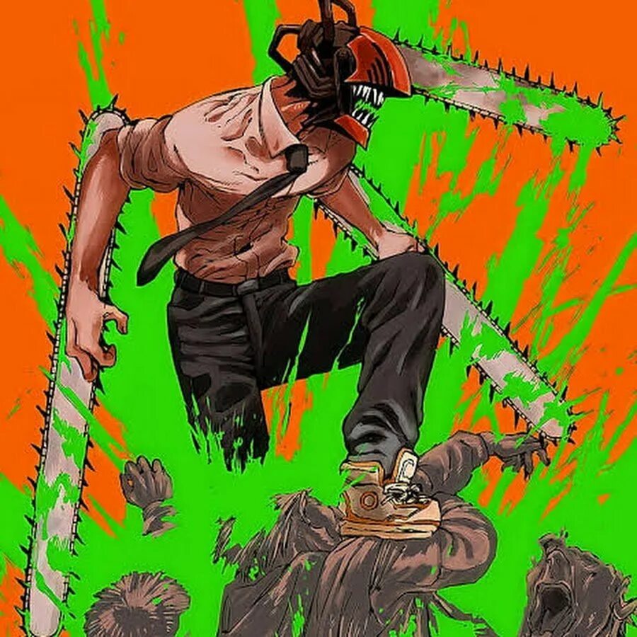 Персонажи бензопилы. Denji Chainsaw man.
