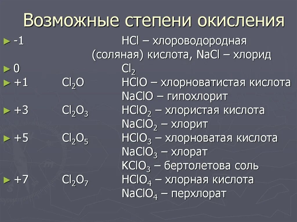 Эс о 3 степень окисления