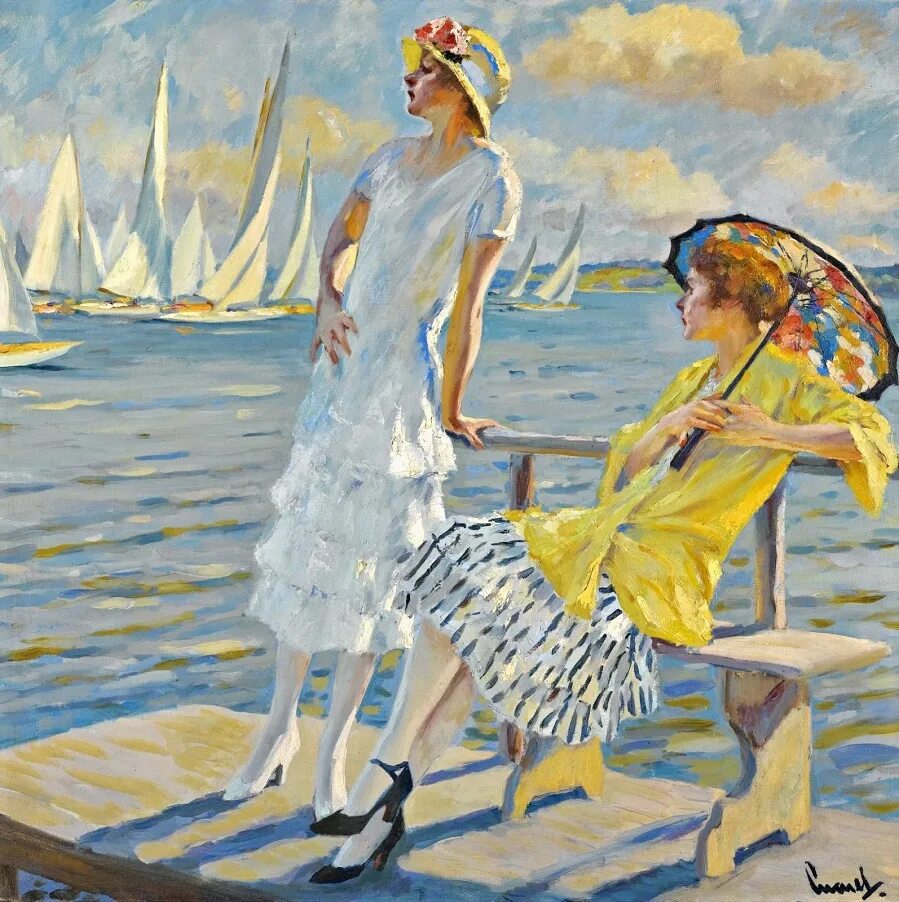 Американский Импрессионист Edward Alfred Cucuel (1875-1954). Edward Alfred Cucuel картины.