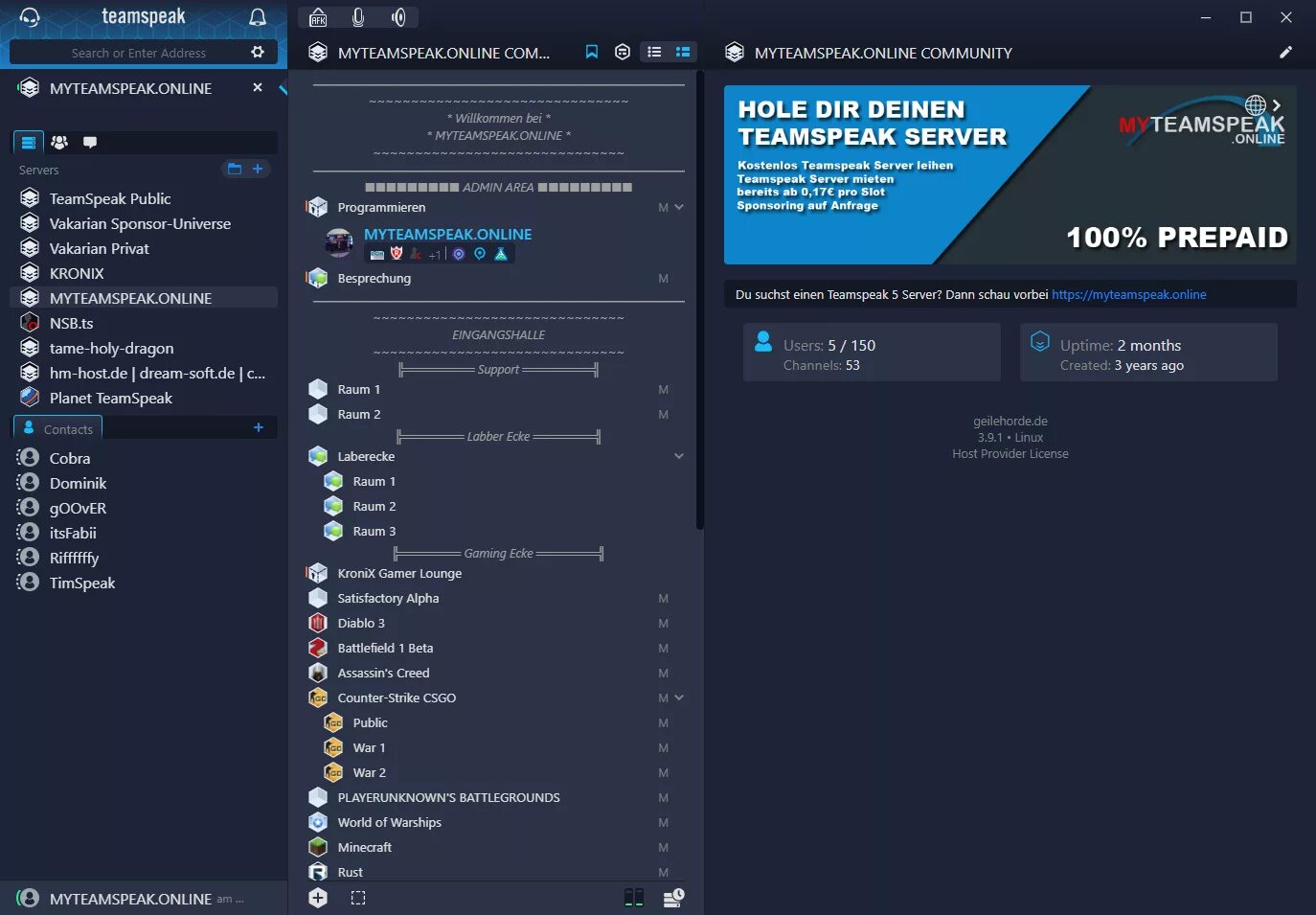 Teamspeak 3 нет подключения Настройка сервера в teamspeak