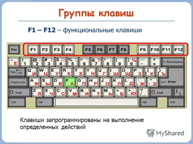F ввод