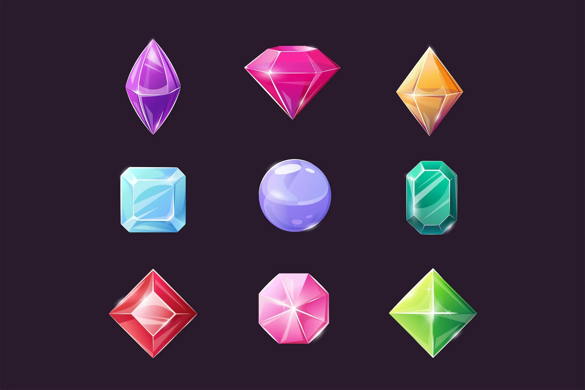 Crystal shards