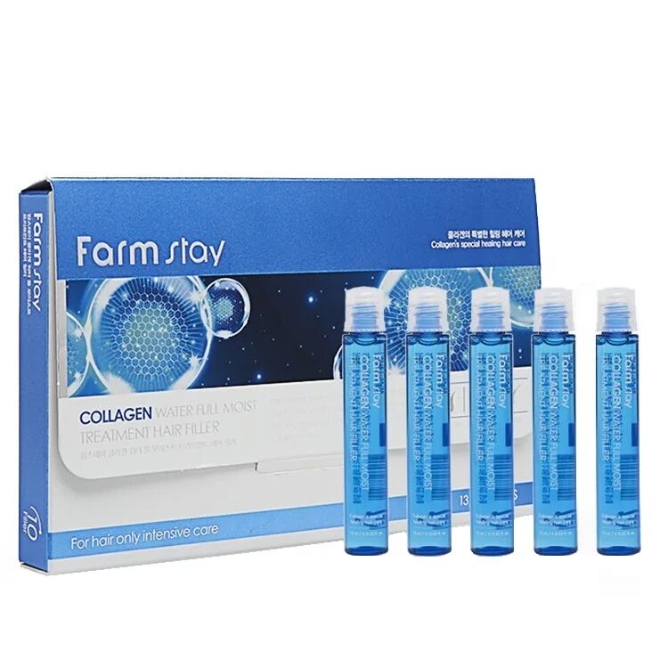 Филлер для волос collagen water full moist treatment hair filler, 13 ml. Collagen water hair filler. Филлер для волос collagen water full moist treatment hair filler, 13 ml. Хаир филлер для волос. Farmstay collagen water full treatment essence hair pack.