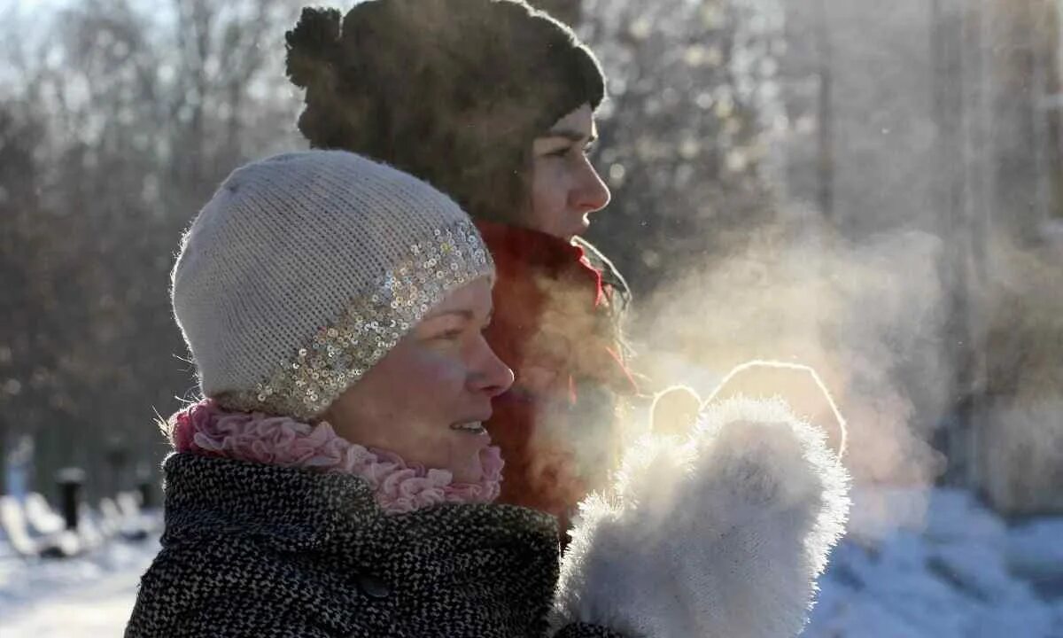 Сегодня на улице сильный мороз