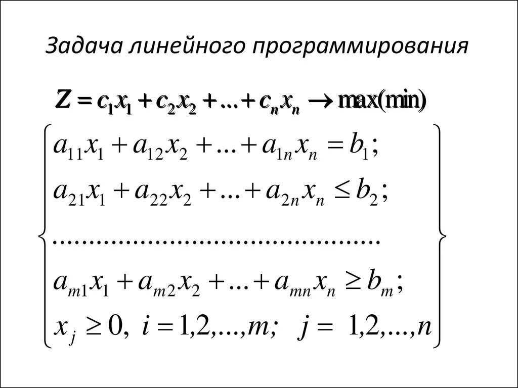 Алгоритмы решения линейного программирования. Линейное программирование. Задача линейного программирования. Линейное панорамирование. Общая задача линейного программирования.