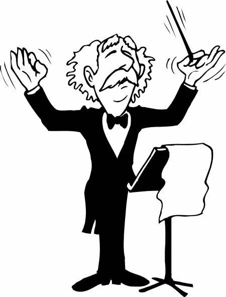 Дирижер мультяшный. Дирижер иллюстрация. Дирижер на белом фоне. Дирижер рисунок. Рисунок дирижера.