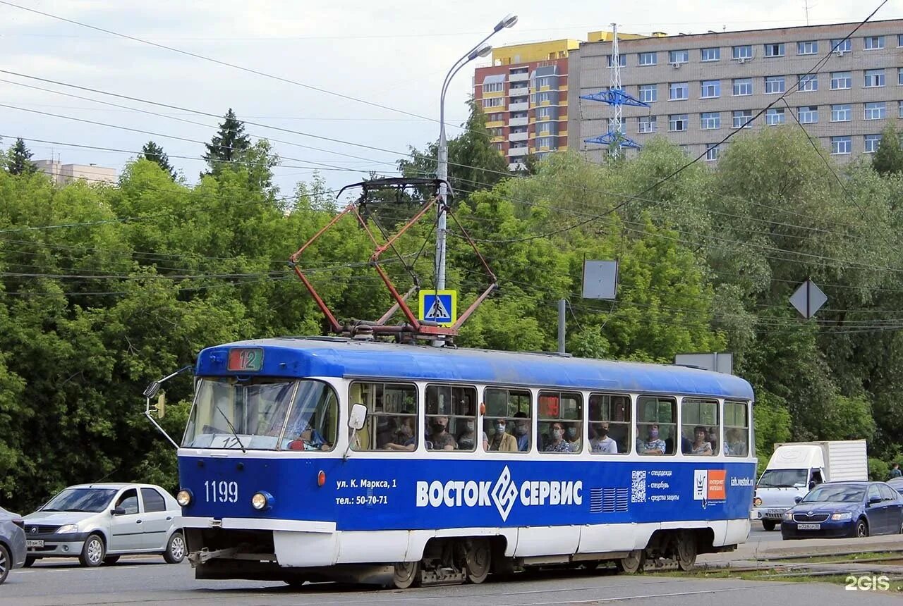 Маршрут трамваев ижевск остановки. Трамвай Ижевск 1154. Tatra t3 Москва. 12 Трамвай Ижевск. Трамвай 12 2343 Ижевск.