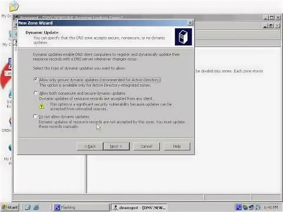 Dynamic updates. Dynamic updates