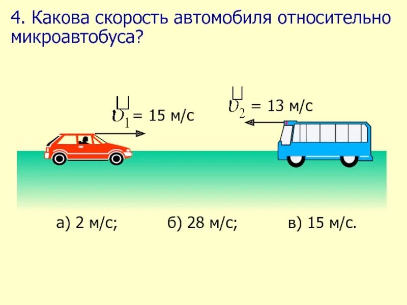 Какова скорость движения автомобиля