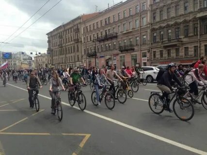 Велосипедист в питере