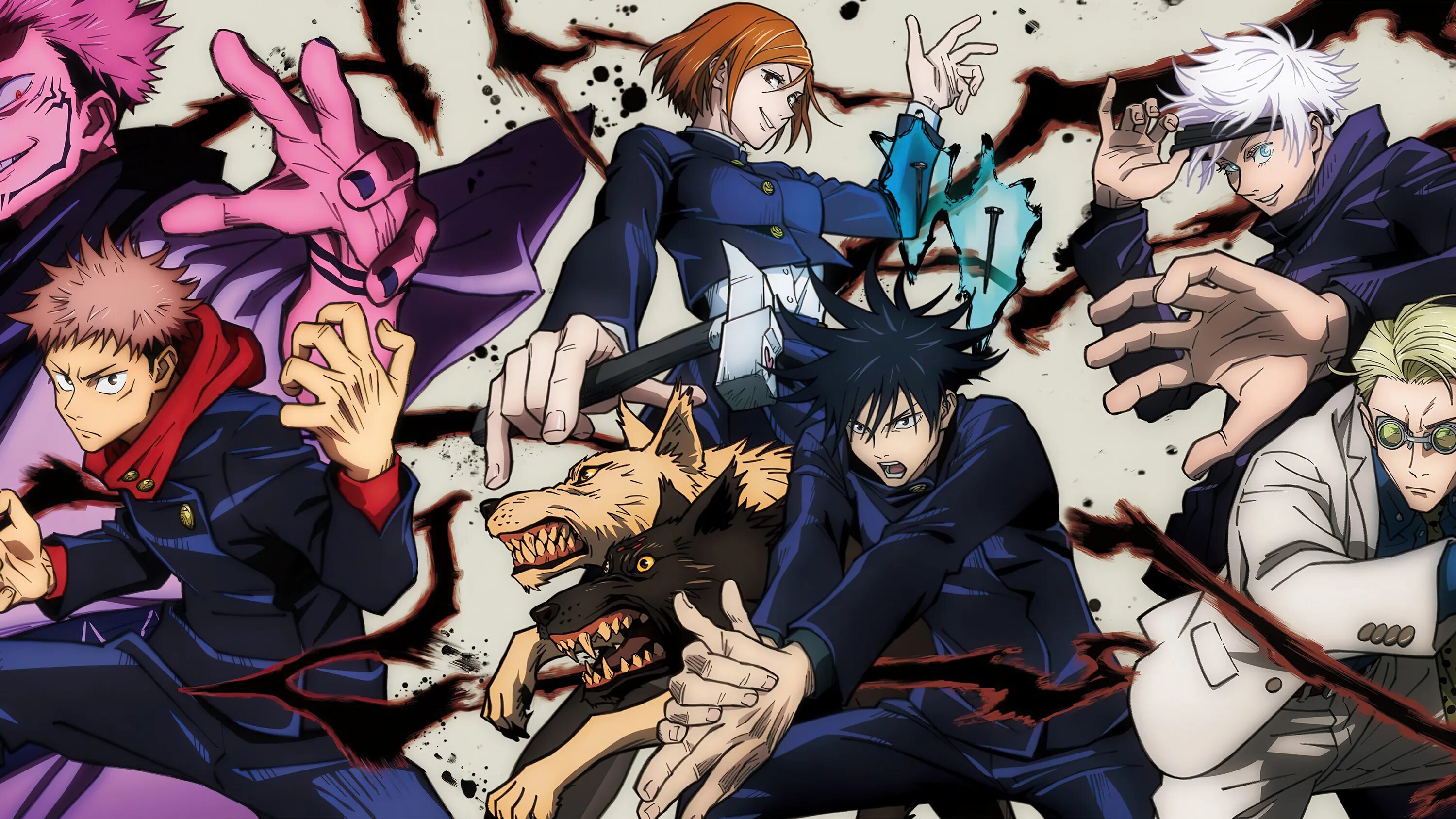 Магическая битва jujutsu kaisen. Jujutsu kaisen аниме. жужутсу кайсен. магическая битва годжо итадори мегуми нобара.