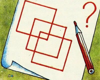 Как нарисовать квадраты льюиса кэрролла не отрывая